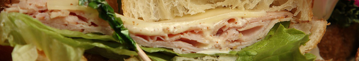 Eating Deli Sandwich at Nana's Deli & Restaurant restaurant in Livingston, NJ.